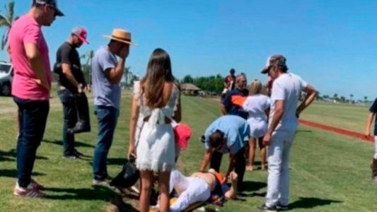 Fernando Burlando se cayó de un caballo durante un partido de polo, sufrió un duro golpe y está internado