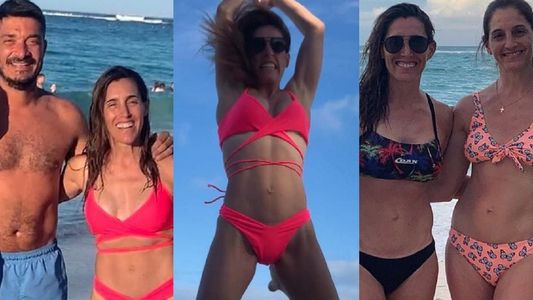 En bikini, desde la playa, Soledad Pastorutti compartió su álbum de vacaciones en familia