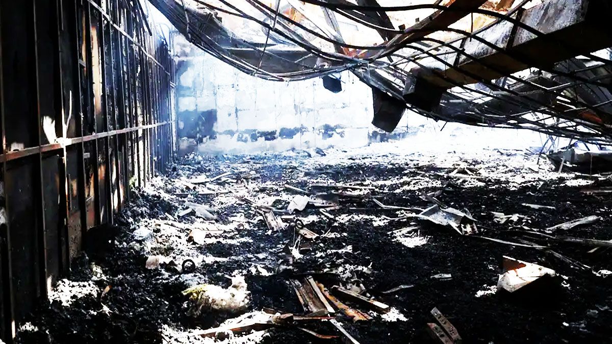 As&iacute; qued&oacute; parte de la c&aacute;rcel de Evin, en Teher&aacute;n por el bombardeo de Israel. (Foto: Gentileza DW)&nbsp;