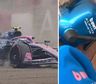 Colapinto se despistó en la clasificación, largará último en Silverstone y Briatore no disimuló su decepción
