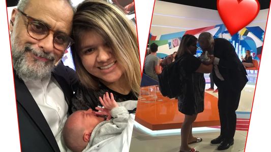 Morena y su hijo Francesco sorprendieron a Jorge Rial en el back de Intrusos