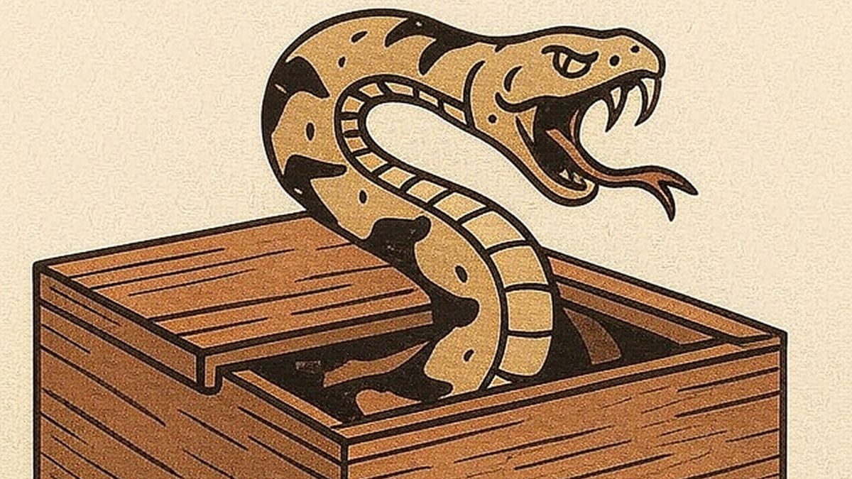 Acertijo de ingenio: cómo leer el código que se esconde en la caja sin que te ataque la serpiente