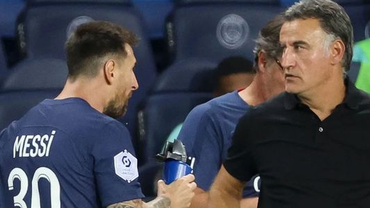 Lionel Messi perdió un invicto personal de 29 partidos con el PSG y el DT Galtier dijo que está decepcionado