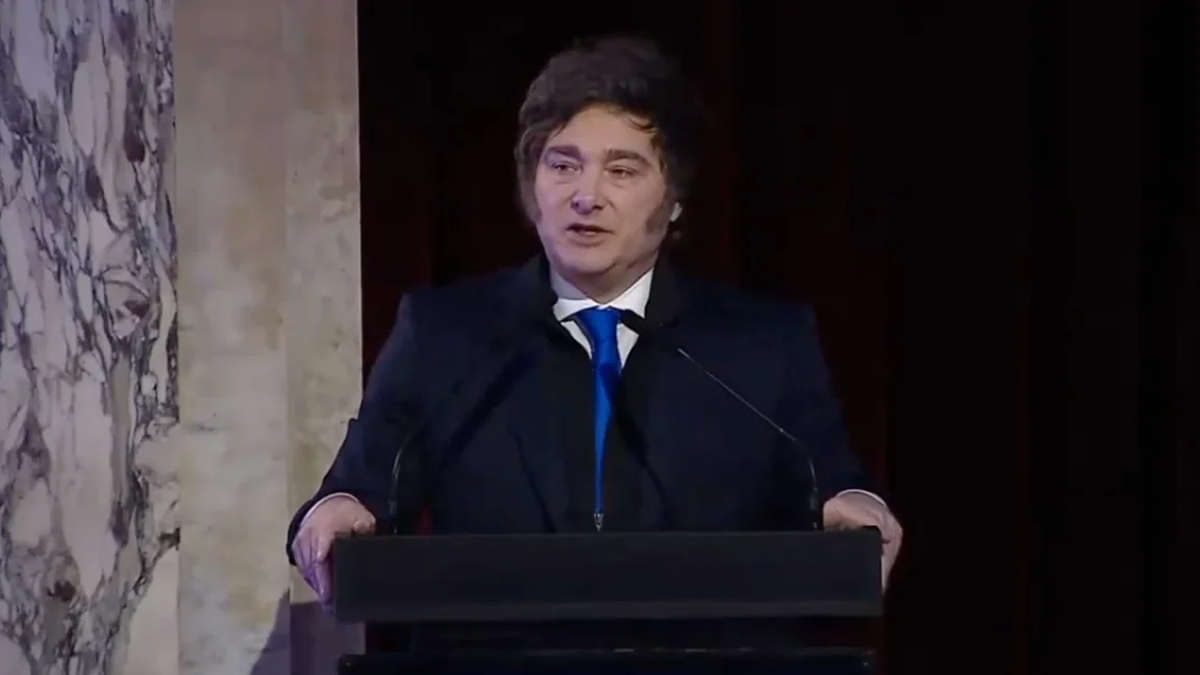 Javier Milei la Liberty International World Conference en Buenos Aires.