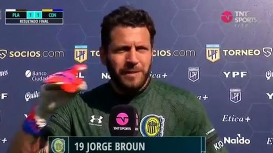 El reclamo en vivo que hizo el arquero Broun a la transmisión televisiva