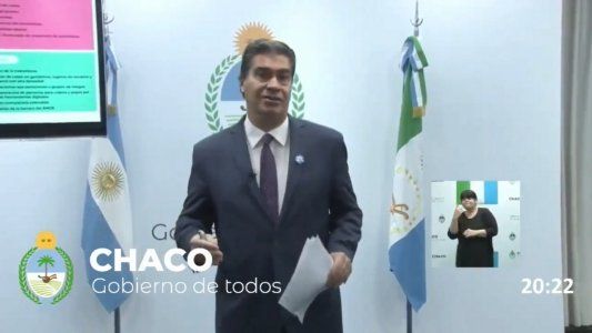 Chaco: Capitanich se adelantó y anunció que vuelve a la Fase 3 de la cuarentena hasta el 8 de junio