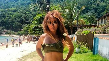 Marcela Tauro de vacaciones en Brasil mostró su cuerpo en traje de baño sin photoshop