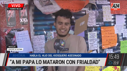 Pasan cosas en todo el mundo, pero acá pasan más seguido: el hijo del kiosquero asesinado le respondió a Aníbal Fernández