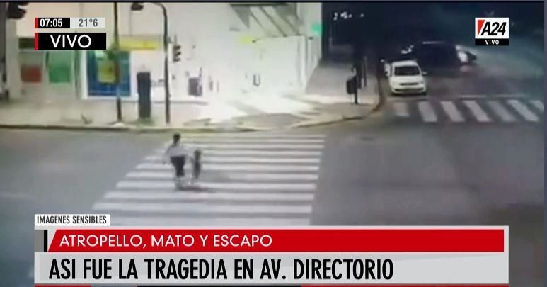 Tragedia en Flores: así atropelló a una mujer, mató a su hijo y huyó
