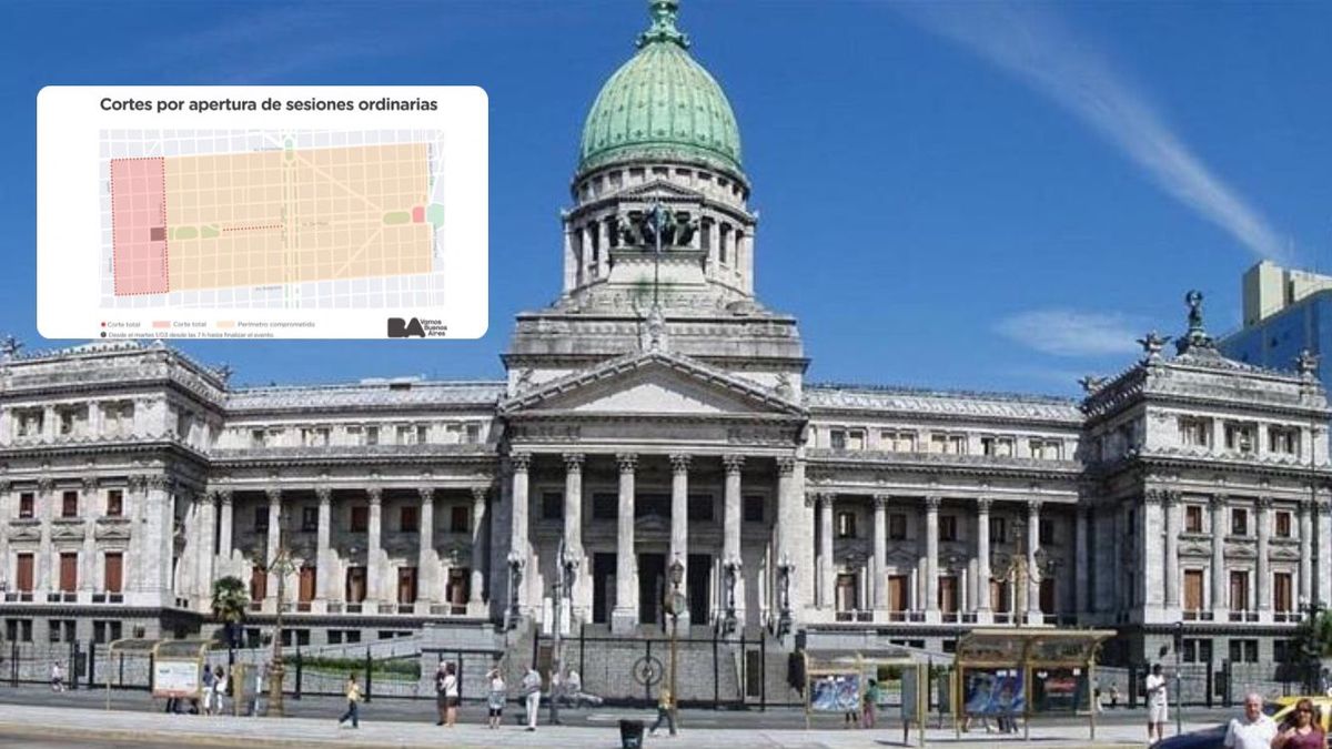 Apertura de sesiones 2022: el mapa de los cortes de tránsito en la Ciudad&nbsp;