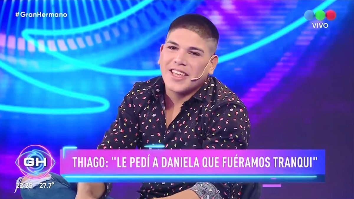 Thiago Medina asegur&oacute; que Daniela Celis le "gusta una banda" cuando le preguntaron en El Debate de Gran Hermano 2022 si se enamor&oacute; de ella.&nbsp;