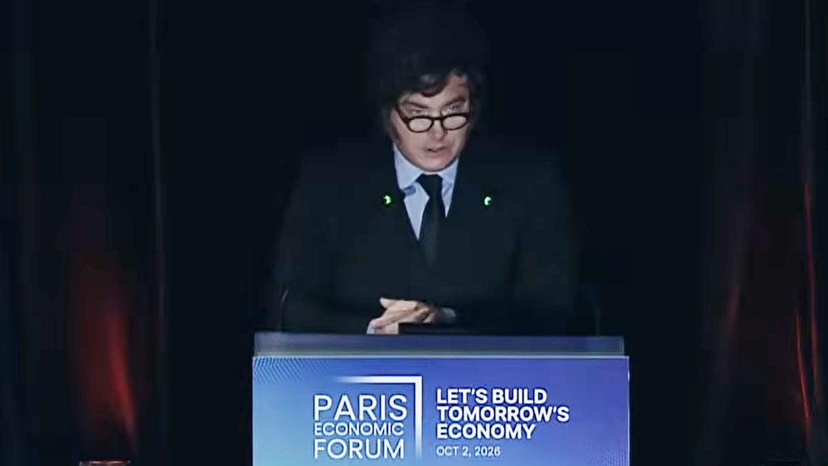 Javier Milei recibió un premio como el economista más influyente en París. (Foto: captura de TV)