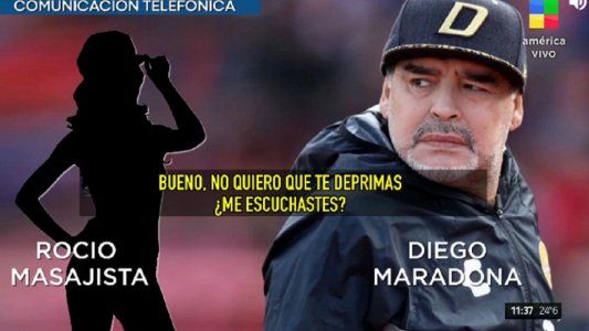 Reveladora conversación de Diego Maradona con la masajista: No quiero que te deprimas