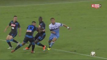 Estás loco, Immobile: gambeteó a tres rivales con un autopase de taco y definió de primera al ángulo