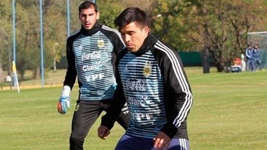 Preocupación: Marcos Acuña sufrió un traumatismo en la rodilla durante el entrenamiento