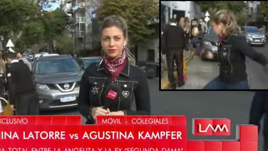 ¡Golpazo al aire! La cronista se cayó en la calle