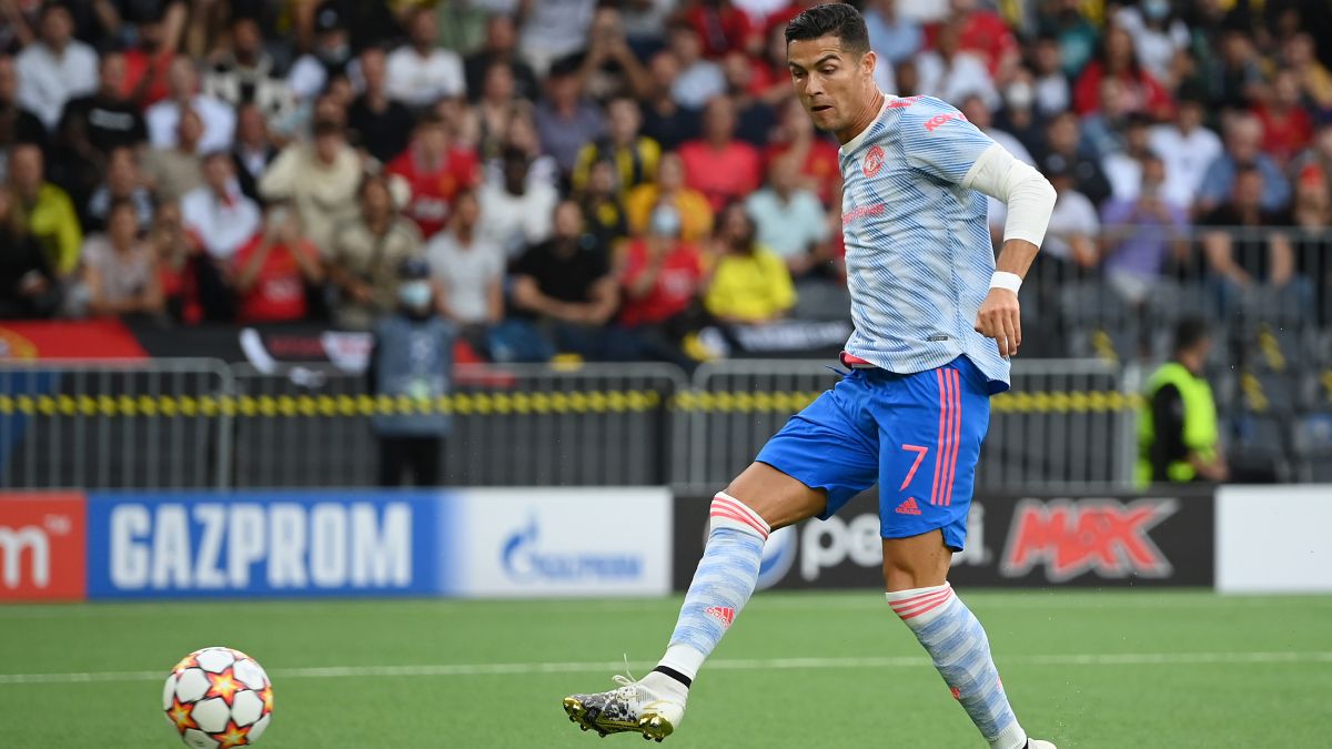 Cristiano redebutó en Champions con el United con un gol.