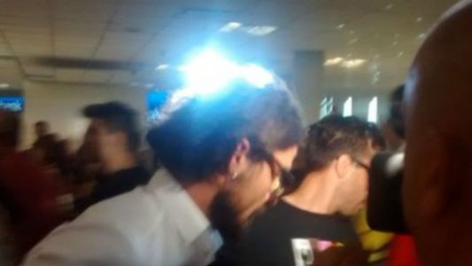 Daniel Osvaldo llegó a la Argentina y no habló con la prensa