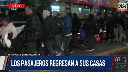 Se terminan las vacaciones y ya hay una ola de pasajeros en Retiro que regresan a sus casas