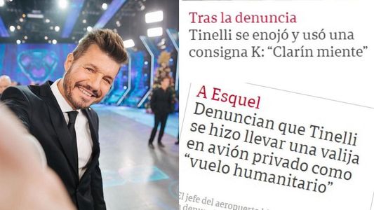 Crece la pelea: tras los dichos de Tinelli, Clarín lo acusó de usar consignas K