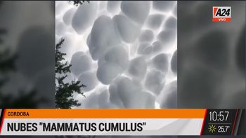 Córdoba: se vieron unas extrañas nubes en el cielo