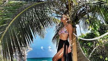 Nicole Neumann viajó a Miami con sus hijas para cumplir su sueño de festejar los 40 en la playa