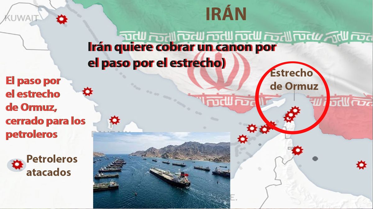 irán pretende cobrar un peaje por el paso por el estrecho de Ormuz. (Foto: A24.com)