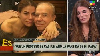 Zulemita Menem contó las señales que recibe de su papá, a un mes de su muerte