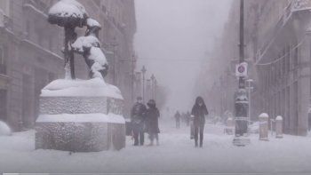 Impactantes imágenes: Madrid, aislada por una tormenta histórica