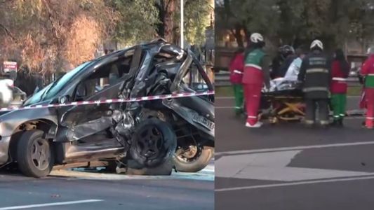 Violento triple choque en la General Paz: heridos de gravedad y caos de tránsito