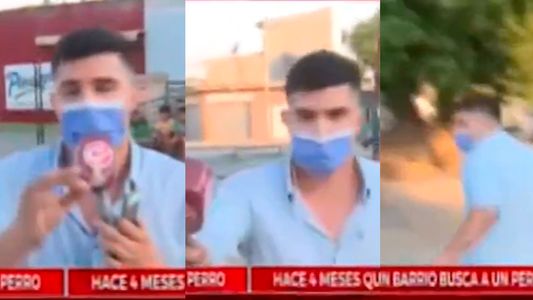 Un periodista relató en vivo que le estaban desvalijando su casa