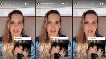 sabrina garciarena enfrento las criticas por el beso a su hijo