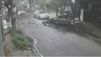 Impactante final de una persecución tras el robo del auto a un excombatiente de Malvinas