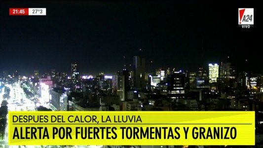 Pasó el temporal y hubo granizo en Capital y el Gran Buenos Aires