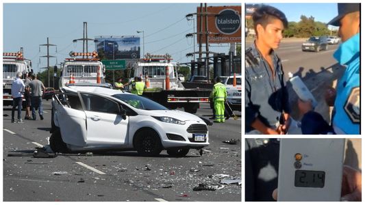 Así fue el test de alcoholemia al conductor borracho que provocó el choque múltiple en Panamericana