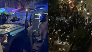 Brutal video: un conductor atropelló a motociclistas, intentó escapar y fue asesinado a golpes