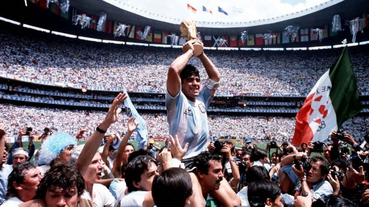 La Selección Argentina levantó la Copa del Mundo en México 86.