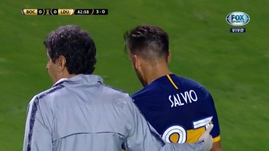 Mala noticia para Boca: Salvio se desgarró y no jugará contra River