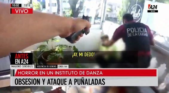 Horror en escuela de danzas: el video de la detención del atacante