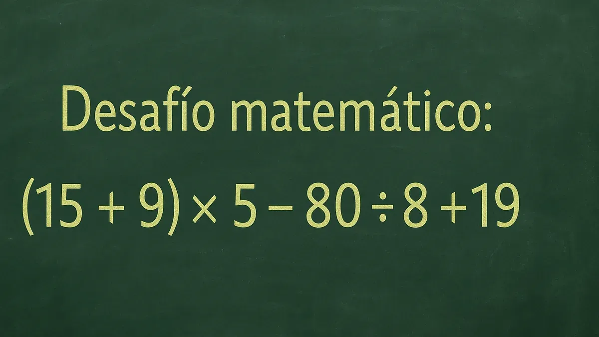 La regla esencial para resolver este desafío matemático es conocido como PEMDAS (por sus siglas en inglés) o jerarquía de operaciones.