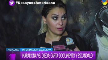 Verónica Ojeda habló de la ausencia de Diego Maradona como padre