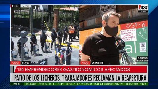 Patio de Los Lecheros: la crisis de 150 trabajadores sin poder trabajar