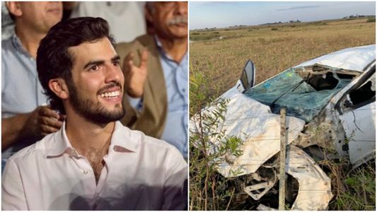 Uno de los hijos de Juan Manuel Urtubey sufrió un impactante choque en Entre Ríos