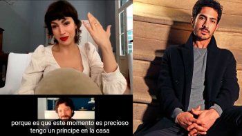 El mimo del Chino Darín a Úrsula Corberó en plena videoconferencia: Tengo un príncipe