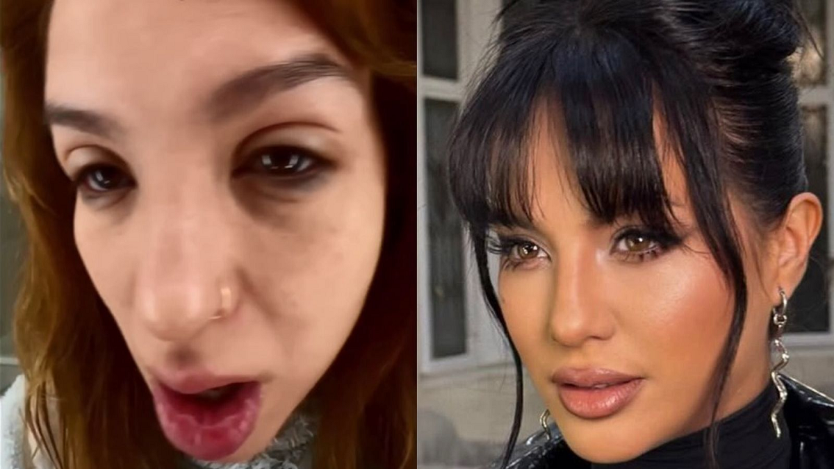 Con los ojos hinchados y angustiada: las fuertes fotos que subió Flor Vigna apuntando otra vez contra Luciano Castro