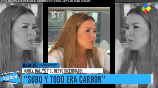 El incendio del departamento de Dallys Ferreira: Todo era carbón