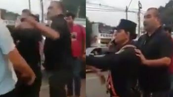 Chilavert se peleó con un colectivero y golpeó a una mujer policía