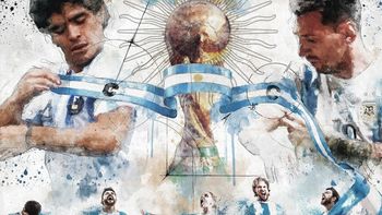 Pintó a Maradona y a Messi y se va al Mundial de Qatar en un concurso organizado por la FIFA. 