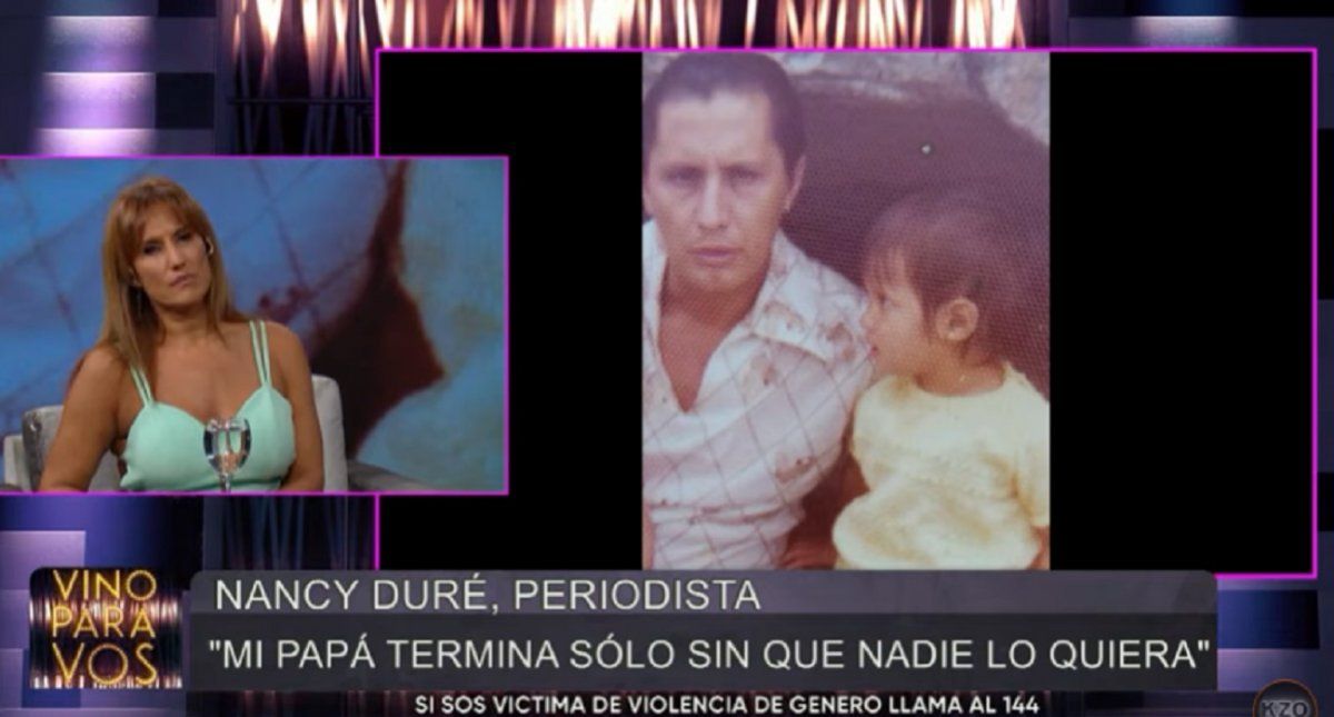 Nancy Duré al ver la foto de su padre en televisión: Miedo