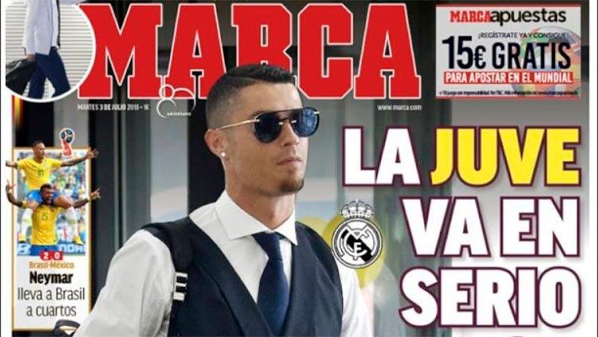 En España dan por hecho el pase de Cristiano Ronaldo a Juventus